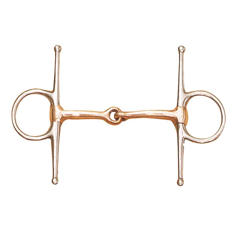 Stainless Steel Medium Weight Copper Full Cheek Snaffle