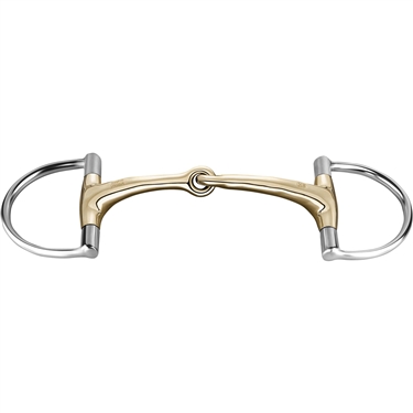 Herm Sprenger Dynamic RS - Hunter Jumper D-Ring, 14 mm single jointed - Sensogan