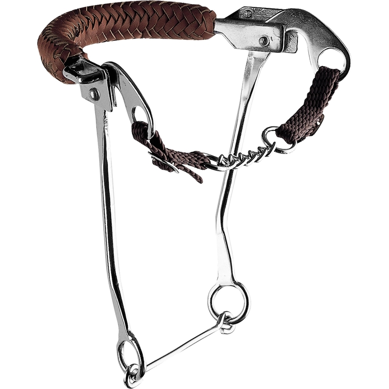 Hackamore Herm Sprenger with curb chain and stainess steel cheecks