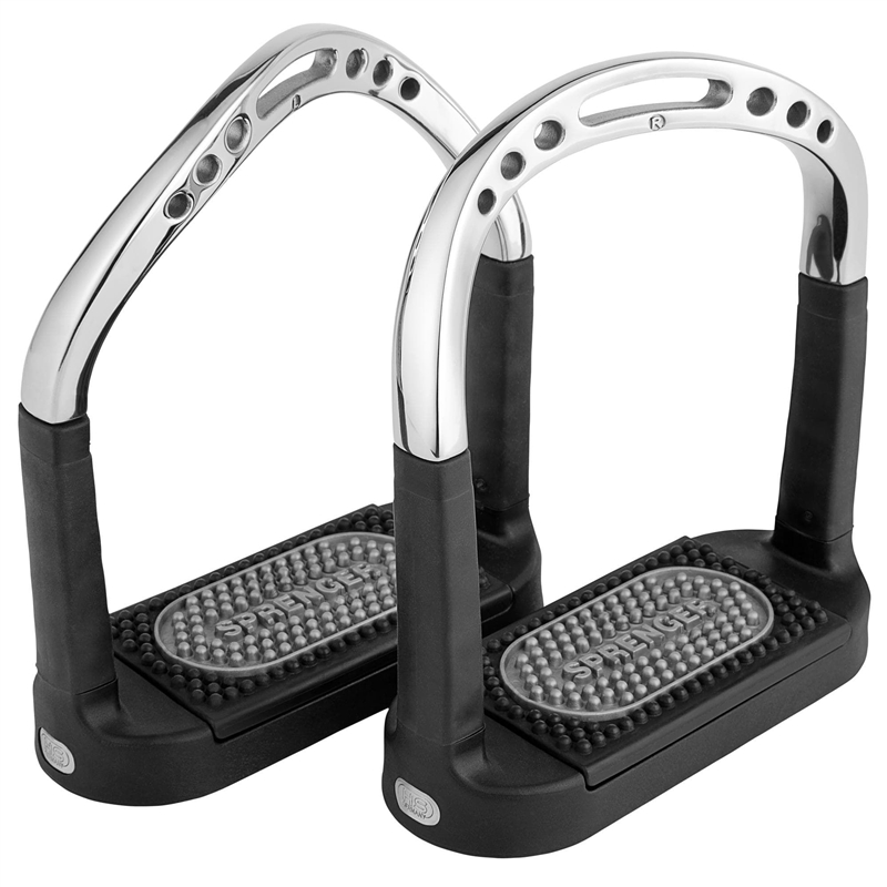 Herm Sprenger Flexcite Stirrups - Stainless steel, size 4.3/4