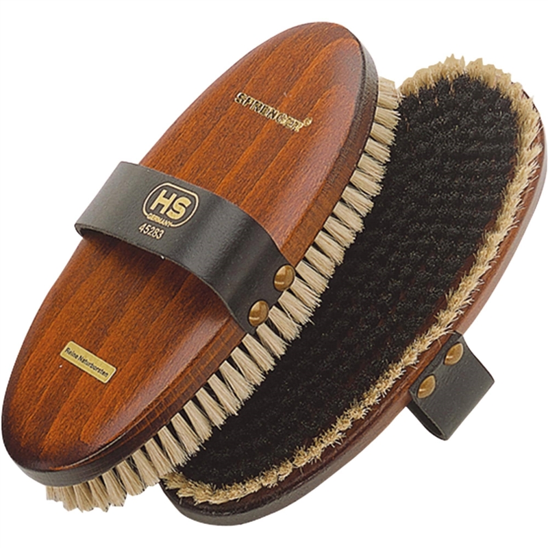 Herm Sprenger Body-brush natural bristles, Measures 210 x 90 mm