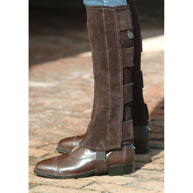 Ovation Suede Half Chaps with hook and loop closures -  Ladies'
