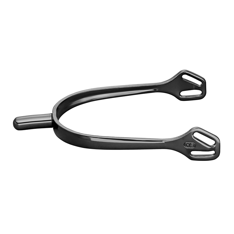 Herm Sprenger ULTRA fit spurs with Balkenhol fastening - Stainless steel anthracite, 25 mm rounded