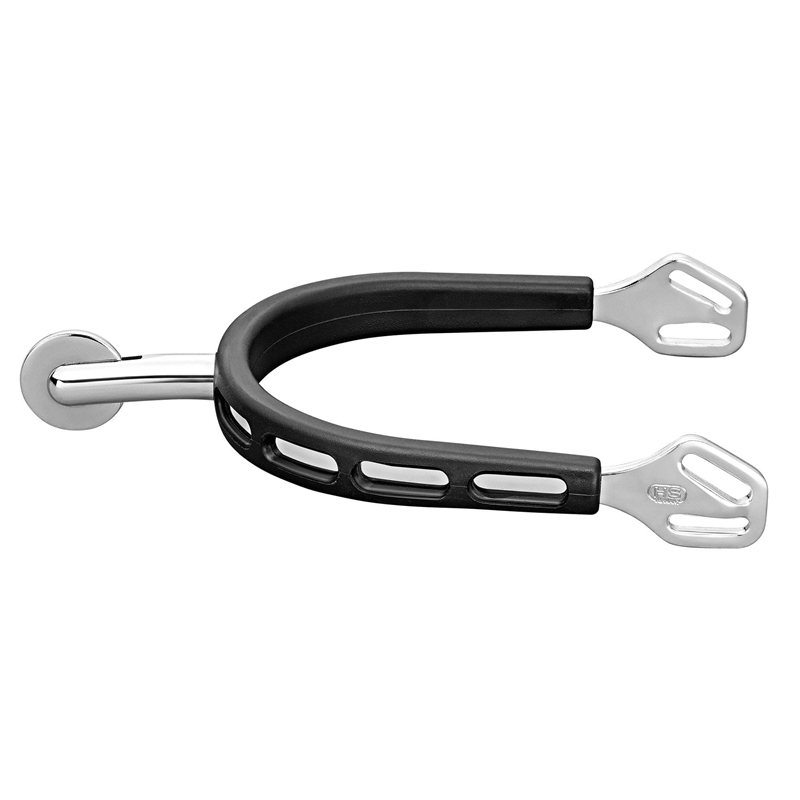 Herm Sprenger ULTRA fit EXTRA GRIP spurs with Balkenhol fastening - Stainless steel, 40 mm rounded