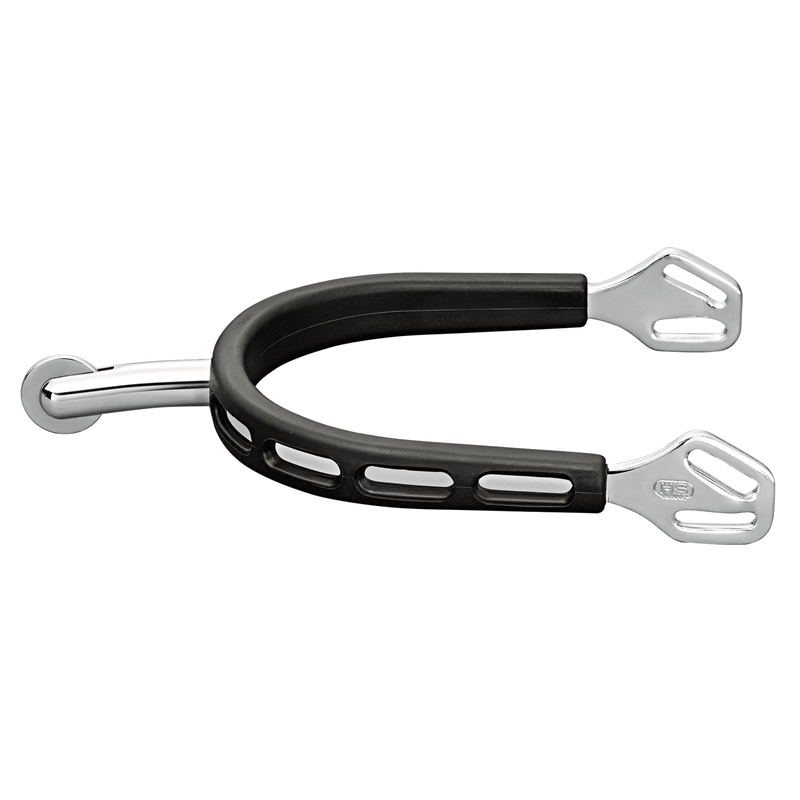 Herm Sprenger ULTRA fit EXTRA GRIP spurs with Balkenhol fastening - Stainless steel, 40 mm rounded