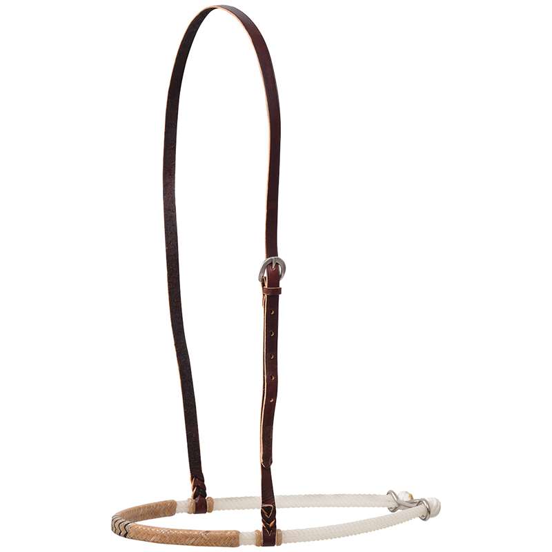 Martin Saddlery Double Rope Noseband with Braided Rawhide Cover