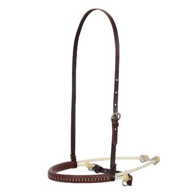 Martin Saddlery Double Rope Noseband with Laced Harness Cover and Cavesson