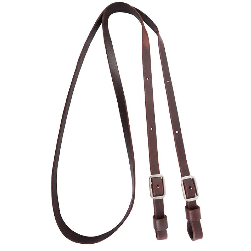 Martin Saddlery Latigo Leather Barrel Rein 3/4-inch Thick Buckle Ends