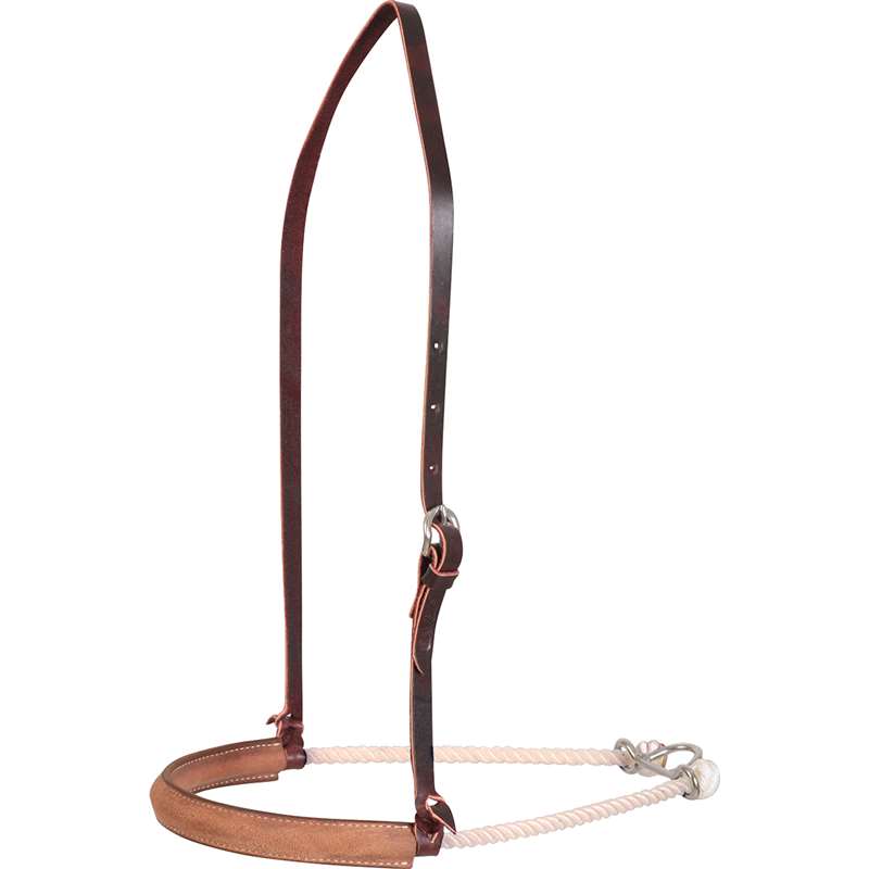 Martin Saddlery Single Rope Noseband with Runnin S Border Tooling