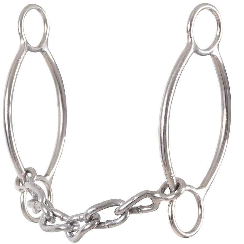 Classic Equine Carol Goostree Simplicity2 Shank Barrel Bit with Chain