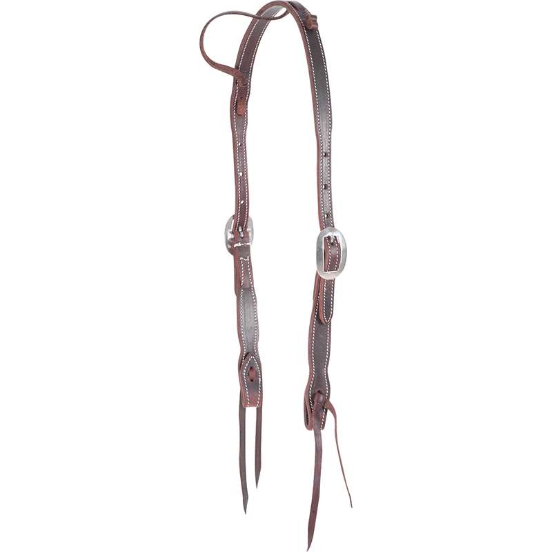 Martin Saddlery Doubled Latigo Cowboy Slit Ear Headstall