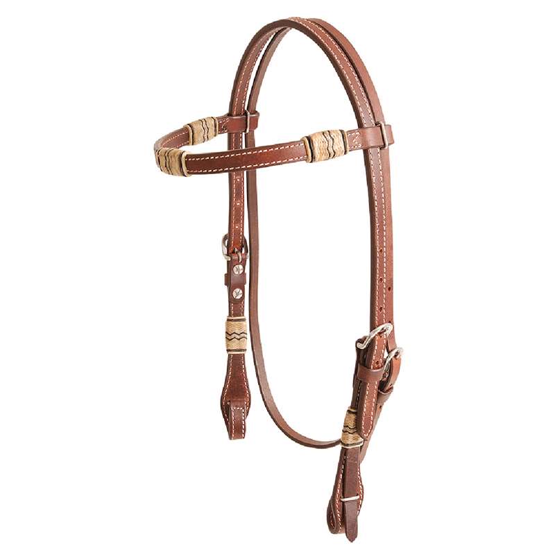 Cashel Rawhide Browband Headstall Triple Trim