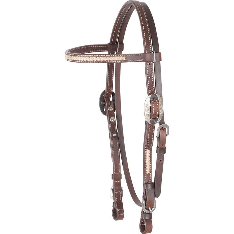 Cashel Rawhide Browband Headstall Laced