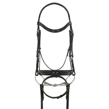 Ovation Natalia Crank Flash Dressage Bridle