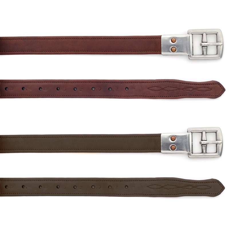 Ovation Covered Stirrup Leathers with Metal Clasp