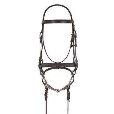 Camelot Crank Dressage Bridle with Anti-Slip Web Reins