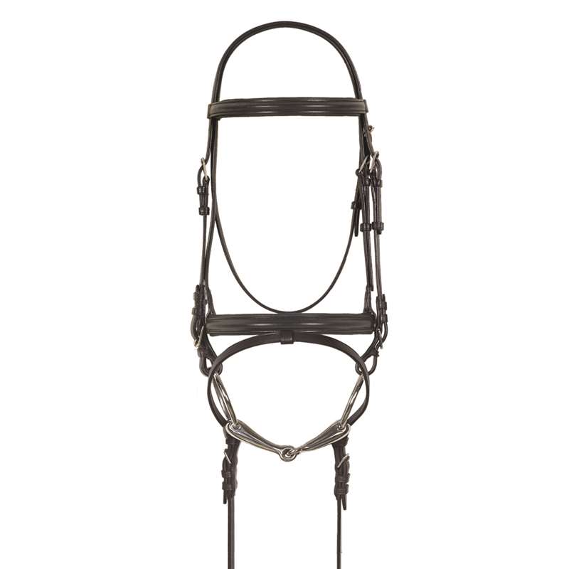 Camelot Crank Dressage Bridle with Anti-Slip Web Reins