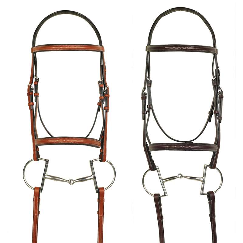 Aramas&reg; Fancy Raised Padded Bridle with Fancy Lace Reins