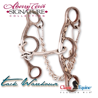 Sherry Cervi Diamond Short Shank O snaffle Horse Bit. This is a bit for starting barrel training, or on horses that have sensitive mouth that do not need much bit. It is nice and soft, offering complete rate and body lift for turns. Tack Warehouse