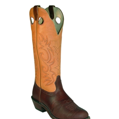 Boulet Men's Bullhide Cognac Deerlite Butterscotch Western Horseman Boot