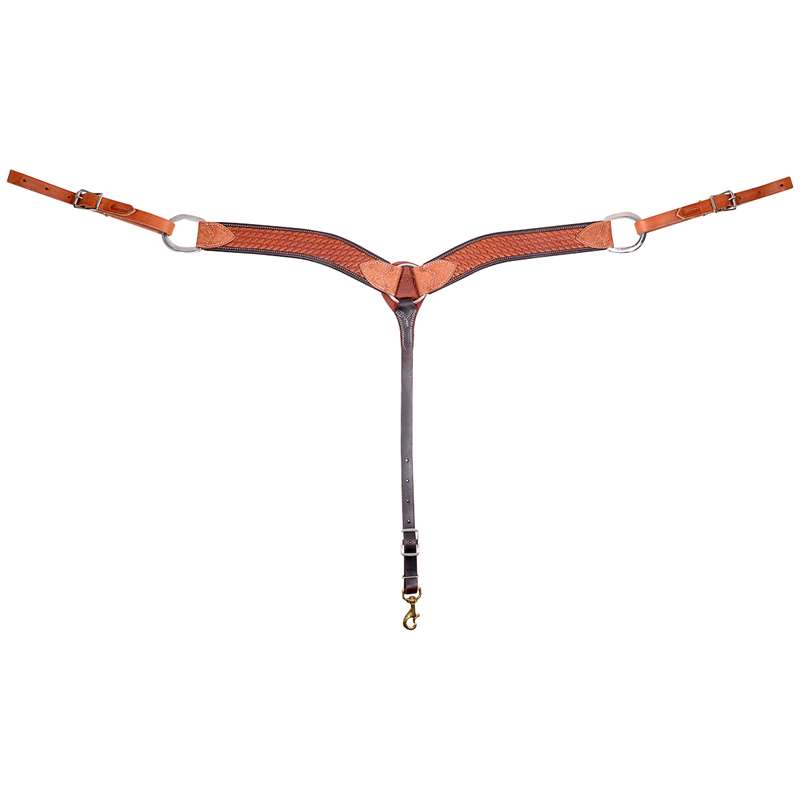 Martin Saddlery 2-inch Breastcollar with Basket Tooling