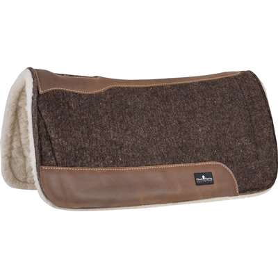 Classic Equine Blended Felt Saddle Pad with Fleece Bottom, 3/4-inch Thick, 30"x30" & 31"x33"