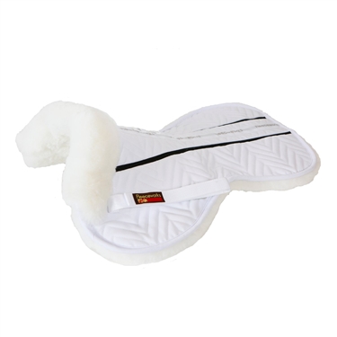 Fleeceworks FXK Technology Sheepskin Halfpad with Plain Edge Dressage