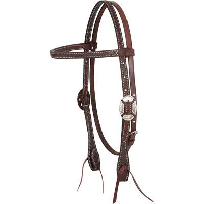Martin Saddlery Browband Headstall with Clarendon Buckles