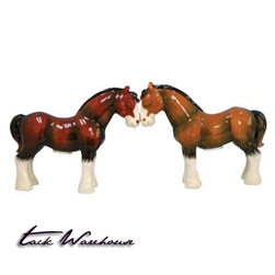 Horses Salt and Pepper Draft Horse Shakers