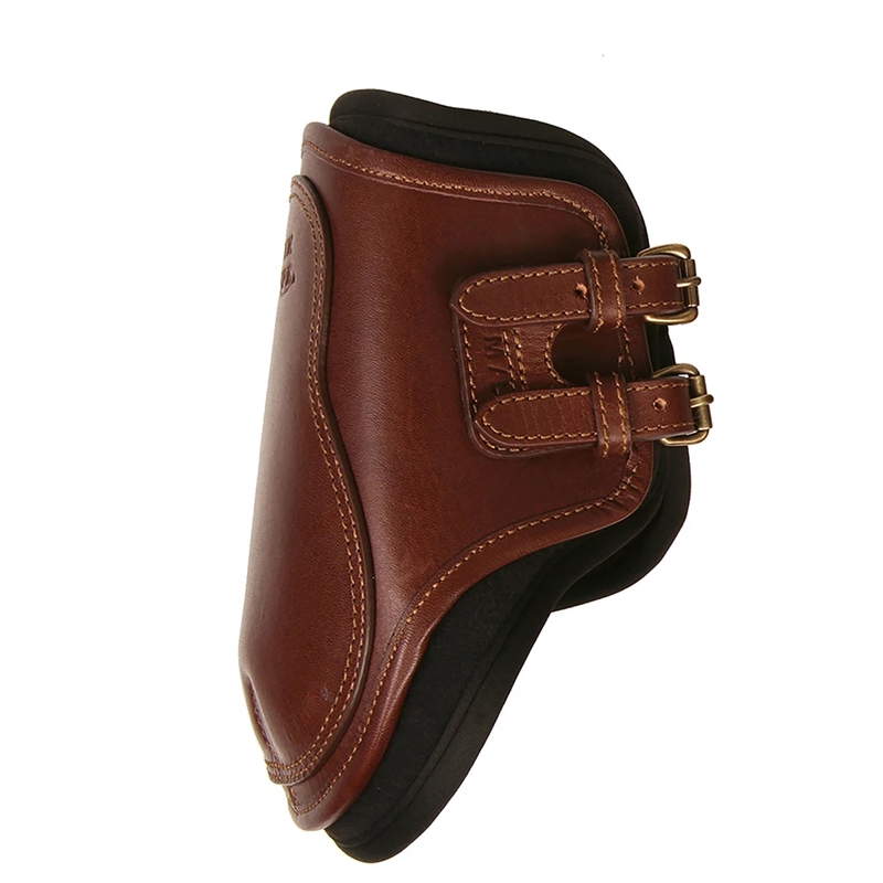 MAJYK EQUIPE&reg; Leather Hind Jump Boot With Removable Impact Liners (Buckle Closure) Havana Brown