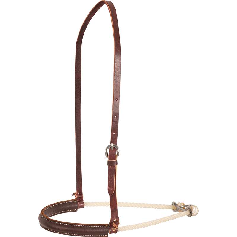 Martin Saddlery Single Rope Noseband with Harness Cover 2