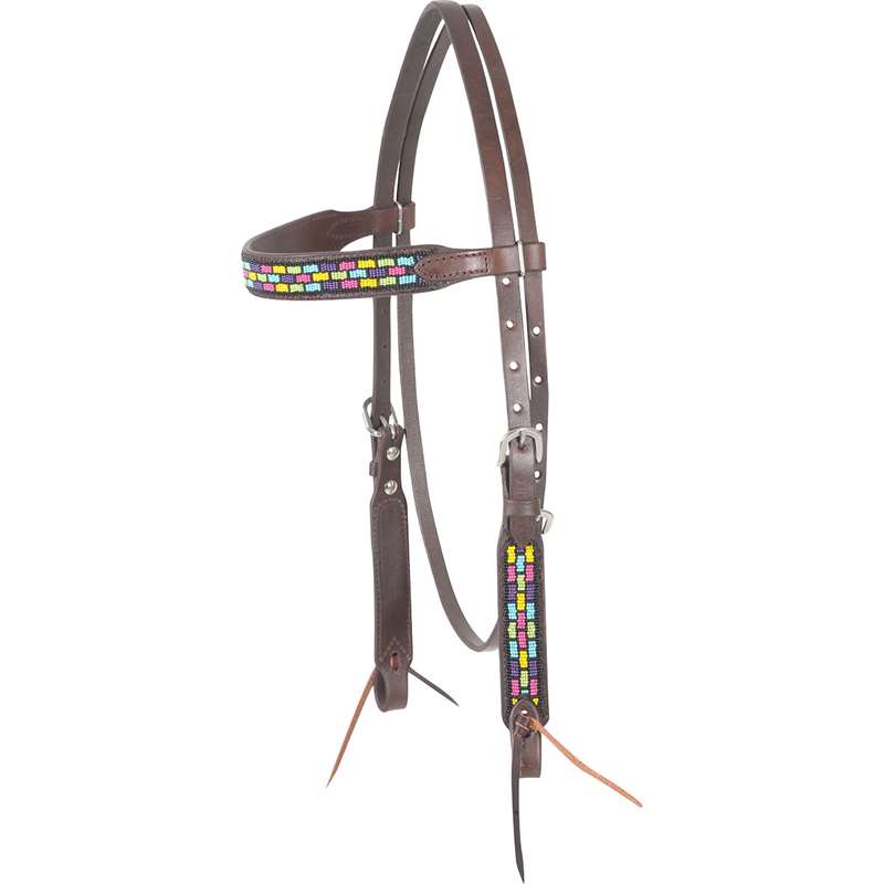 Cashel Beaded Cubic Browband Headstall