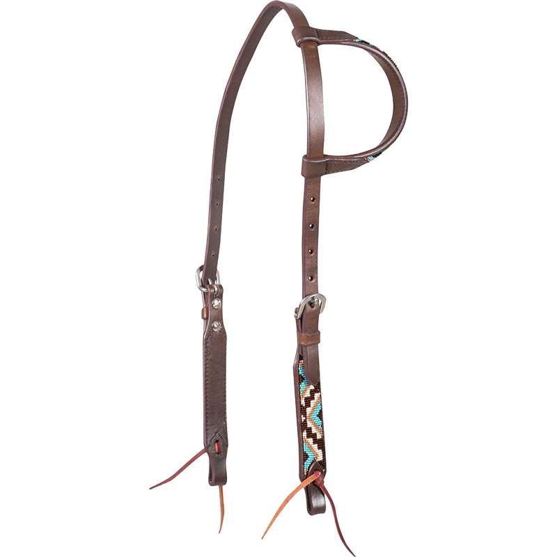 Cashel Beaded Triangle Slip Ear Headstall