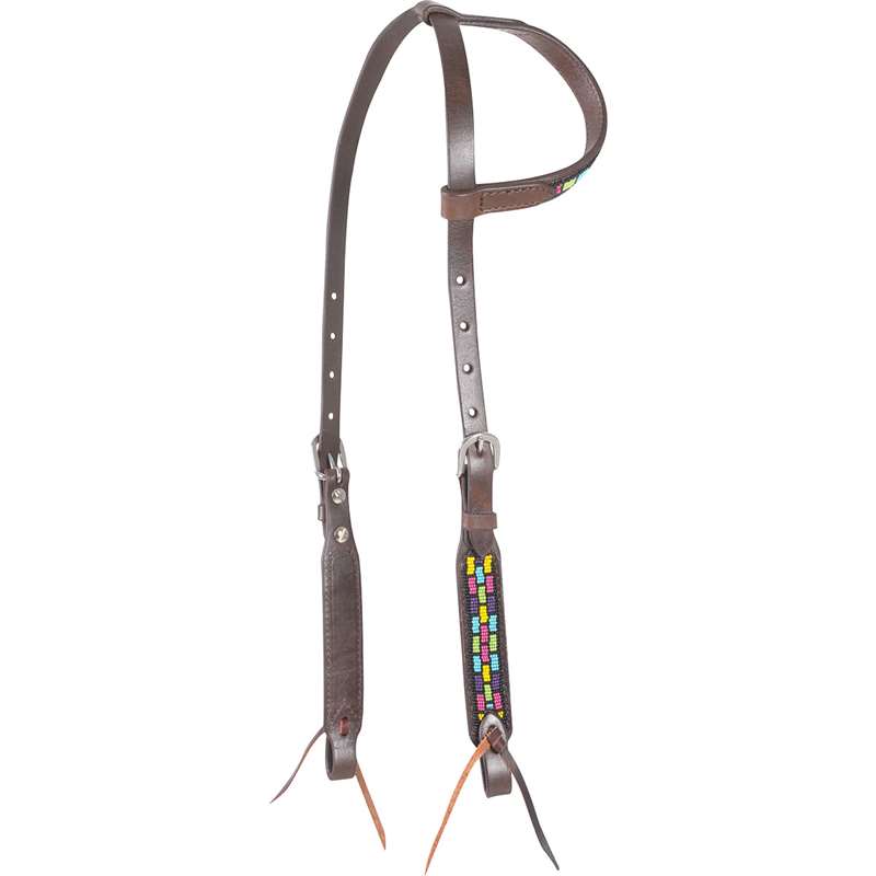 Cashel Beaded Cubic Slip Ear Headstall