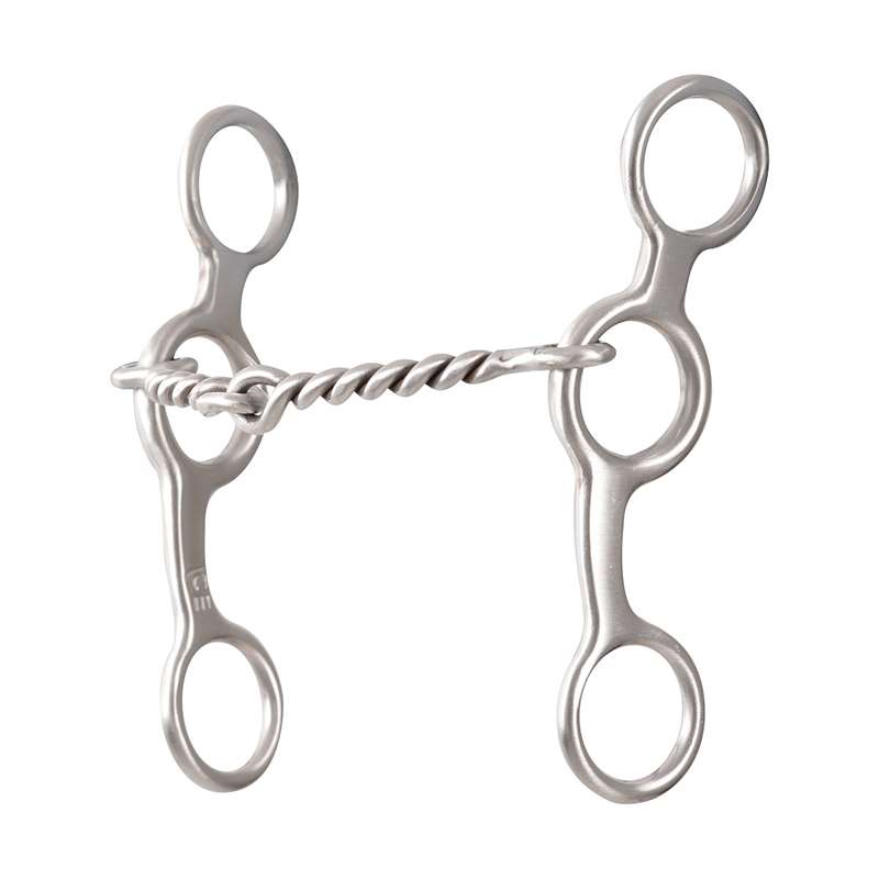 Classic Equine Performance Ring Gag Shank Bit with Twisted Wire