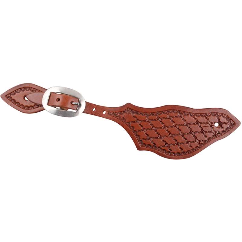 Martin Saddlery Rancher Spurstraps with Twisted Wire Tooling