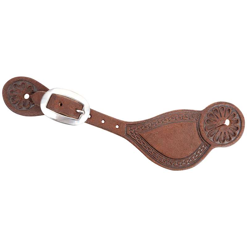 Martin Saddlery Tombstone Spurstraps with San Carlos Tooling