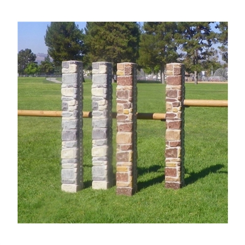 STONE COLUMN STANDARDS W/TRACK