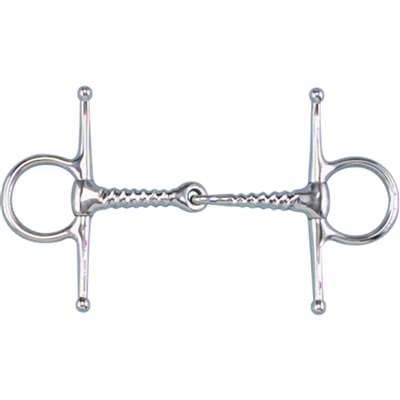 Pony Stainless Steel Corkscrew Snaffle Full Cheek - 4 3/4" Cheek, Size: 4 1/2''