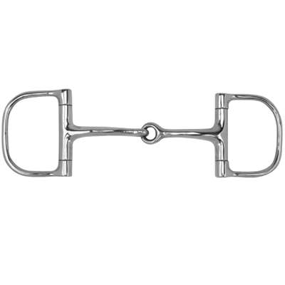 Racing Dee with Curved Snaffle, Size: 5"