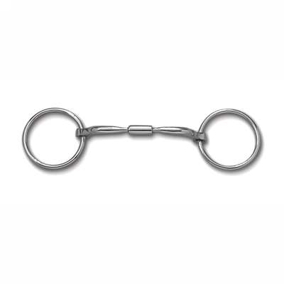 Myler Loose Ring with Stainless Steel Comfort Snaffle Wide Barrel MB 02, level 1, Size 5 1/2", 5 1/4", 6"