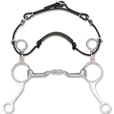 Myler Long Shank Combination Bit 5" Low Port Comfort Snaffle MB 04, Size: 5"