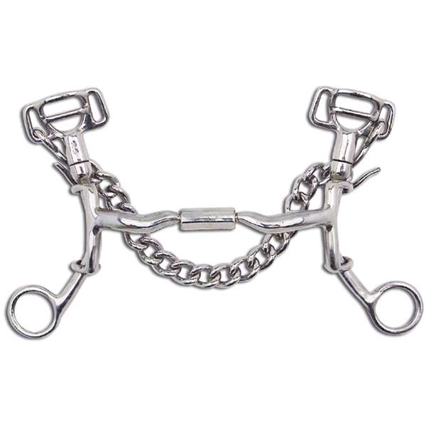 Myler Lynn McKenzie MMB Short Shank with Sweet Iron Low Port Comfort Snaffle  MB 04, Level 2, Size 5"