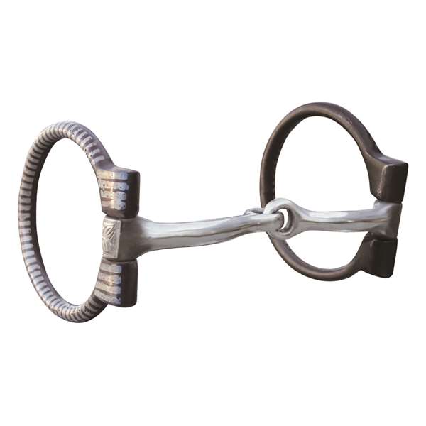 Bob Avila Bit Collection by Professional's Choice D Ring Snaffle W Silver