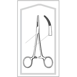 Kelly Forceps Curved 5.5", Sterile