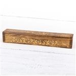 Wooden Incense Box, Floral Carving