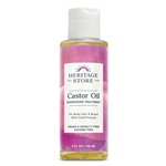 Castor Oil by Heritage Store, 4 oz