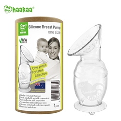Haakaa Silicone Breast Pump with Suction Base, 5oz/150ml