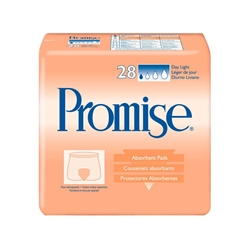 Tena Promise Day Light Pads, Indiv. Wrapped, Pink, 15" x 5-6"