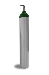 Aluminum Oxygen Cylinder by Mada Medical, Size E